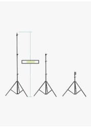 Coopic Professional Heavy Duty Light Stand Black