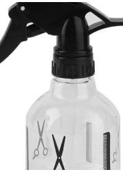 Generic Plastic Hairdressing Spray Bottle Black/Clear