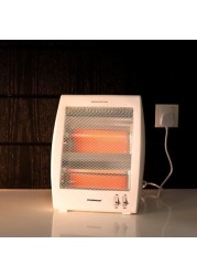 Olsenmark Quartz Heater - Portable Upright Electric Heater With 2 Heat Settings 400W/600W, Safety Tip Over Switch - Ideal For Home Office Caravans And Garages, 2 Years Warranty