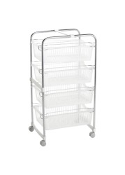 Kiwa Metal  4-Tier Demountable Kitchen Trolley (44 x 33.5 x 82.5 cm)