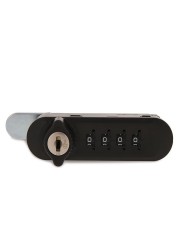 Hettich Combination Lock with Bolt Key Right (Black)