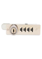 Hettich Combination Lock with Bolt Key Right (Chrome)