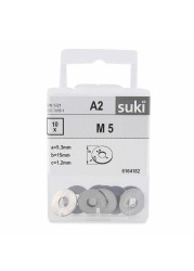 Suki Large DIN 9021 Stainless Steel Washer (M5, Pack of 5)