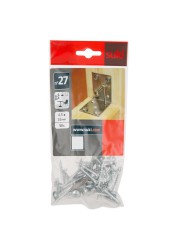 Suki Solutions Flat Top Screws (Pack of 50, 4.5 x 32 mm)