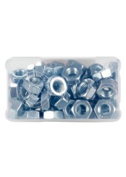 Suki M10 Steel Hex Nut Pack (50 Pc.)