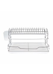 Kiwa Elisa Metal 2-Tier Dish Rack (47 x 36 x 27 cm)