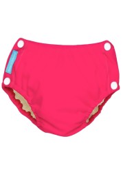 Charlie Banana Reusable Easy Snaps Swim Diaper Fluorescent Hot Pink 1&#039;s