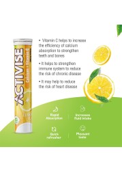 Activise Calcium + Vitamin C Lemon Flavor Effervescent Tablet 13&#039;s