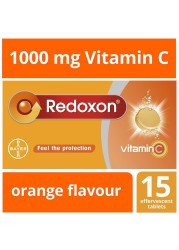 Redoxon Vitamin C Effervescent tablets Orange flavour 15&#039;s