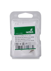 Hettich Plastic Glides With Pin (25 mm, White, Pack of 8)