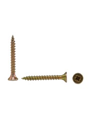 Suki Pozidriv Chipboard Screws (25 x 3 mm, Pack of 23, Yellow Zinc)