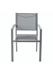 Batz Aluminum & Polyester Stackable Armchair GoodHome (560 x 600 x 860 mm)