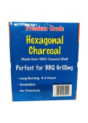 Flame-On Hexagonal Charcoal Briquettes (5 kg)