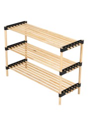 Seowood Bamboo Multi Purpose 3-Tier Modular Shelf (28 x 76 x 52 cm)