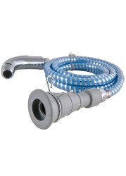 Traveller Chattaf Shattaf Travel Bidet Sprayer (120 cm, Silver/Blue)