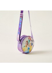 Disney Princess Embellished Crossbody Bag with Zip Closure