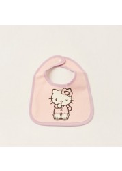 Disney Hello Kitty Print Bib with Snap Button Closure - Set of 6