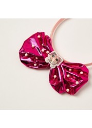 L.O.L. Surprise! Bow Accented Hairband with Pearl Accents