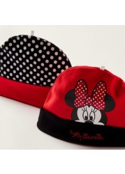 Minnie Mouse Print Beanie - Set of 2