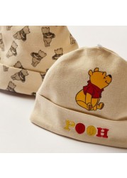 Winnie The Pooh Print Beanie - Set of 2