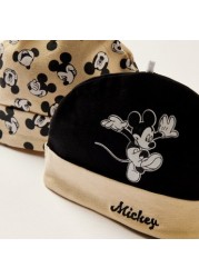 Mickey Mouse Print Beanie - Set of 2