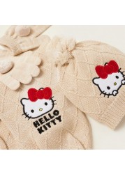 Hello Kitty Embroidered Detail 3-Piece Winter Accessory Set