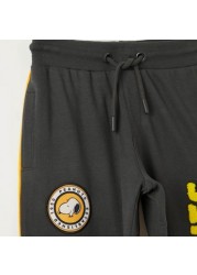 Peanuts Print Joggers with Drawstring Closure