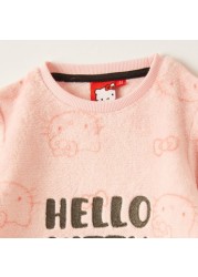 Sanrio Hello Kitty Print Night Dress with Long Sleeves