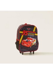 Disney Cars Print 3-Piece Trolley Backpack Set - 12 Inches