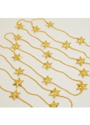 Beaded Golden Star Christmas Tree String