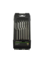 Universal Flat Wood Drill Bit Set (8 Pc.)