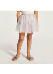 Charmz Glittery Tulle Skirt with Elasticated Waistband