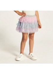 Charmz Embellished Tutu Skirt with Elasticated Waistband