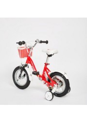 Chipmunk Printed Bicycle with Basket - 12 inches