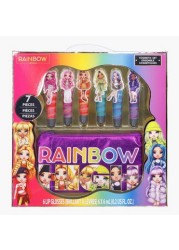 Hot Focus Rainbow High 6 Pack Lip Gloss Set with Bag