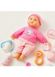 Juniors Little Cuddles Baby Doll Playset - 30 cms