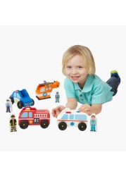 Melissa and Doug Emergency Vehicle Set