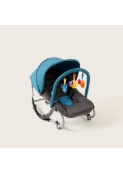 Juniors Coral Baby Rocker with Canopy