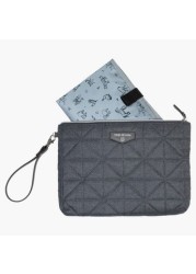 TWELVElittle Quilted Denim Pouch Diaper Bag