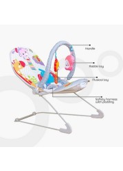 Moon Hop-Hop Vibrating Bouncer with Toy Bar