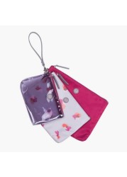 TWELVElittle 2-Piece Floral Travel Pouch Set with 1-Insulated Bag