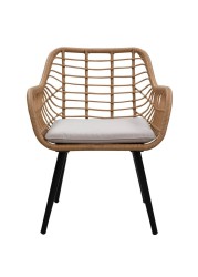 Cocoon Steel Wicker Chair W/Cushion Generic (65 x 68 x 78 cm)