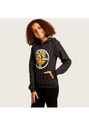 Disney Mickey Mouse Print Sweatshirt with Long Sleeves and Pockets