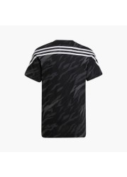 adidas Printed T-shirt with Crew Neck and Short Sleeves