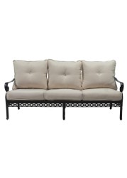 Milano 3-Seater Cast Aluminum Sofa W/Cushions Generic (197 x 91 x 95 cm)