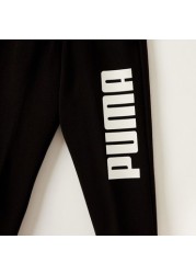 PUMA Printed Track Pants with Elasticated Waistband and Pockets