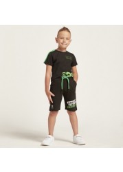 Expo 2020 Graphic Print Shorts with Drawstring Closure