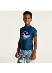 Disney Mickey Mouse Print 2-Piece Rashguard Set