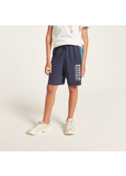 PUMA Printed Shorts with Drawstring Closure