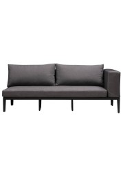 Aruba Deluxe Aluminium Left Bench W/Cushion Generic (200 x 100 x 72 cm)